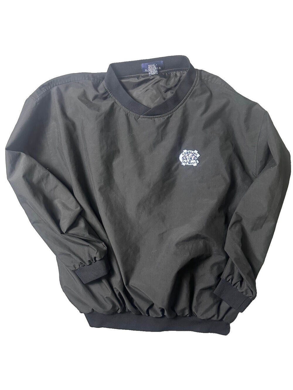 Vantage UNC North Carolina Tar Heels Pullover Windbreaker Jacket XL NCAA Black